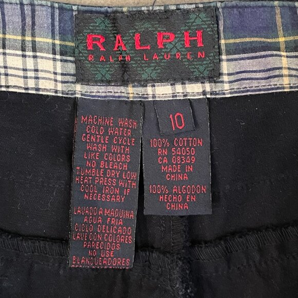 Ralph Lauren Navy Blue Woman's Cotton Pants-Sz.10-New with tags - Picture 4 of 10